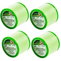 Los mejores  - 4 bobinas de hilo de algodón orgánico | hilo de enhebrar cejas de algodón orgánico | Hilos de algodón antibacteriano…